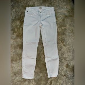 Jcrew white toothpick skinny jeans